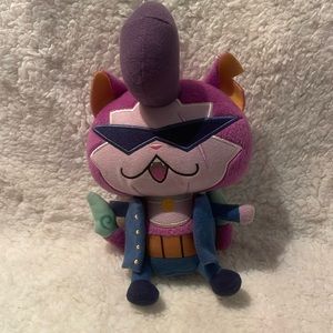 Shogunyan Hasbro Yo Kai Watch.  8” tall. PURPLE STUFFED ANIMAL